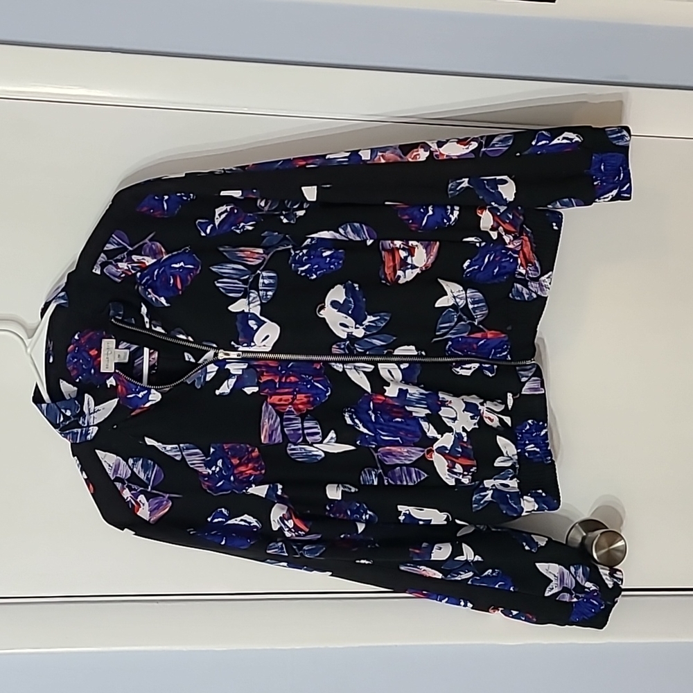 Belle Sky floral bomber
